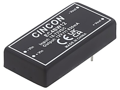EC4BW12 Wandler: DC/DC 10W UEing: 18-72V UAusg: 12VDC IAusg: 830mA 2''x1'' CINCON