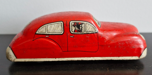 Rare Mettoy Playcraft Tinplate Car & Caravan | Wind up mechanism - Picture 3 of 12
