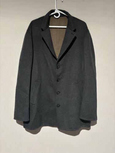 Manto Cashmere Blazer Jacket 100% Cashmere Made In Italy Eu 60 US 2XL