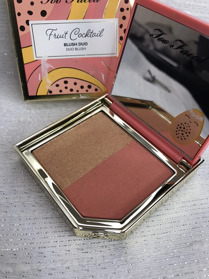 Too Faced Fruit Cocktail Blush Duo PAPAYA POP FULL SIZE NIB - Image 2 of 4