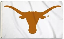 Texas FLAG 3X5 Longhorns Football New Fast USA Shipping Long Horn White