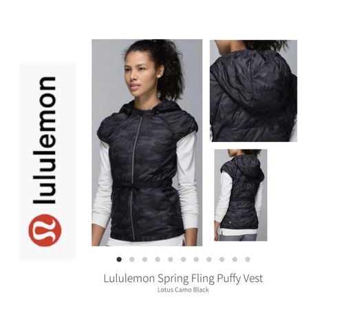 Lululemon Spring Fling Vest. Black/Gray 