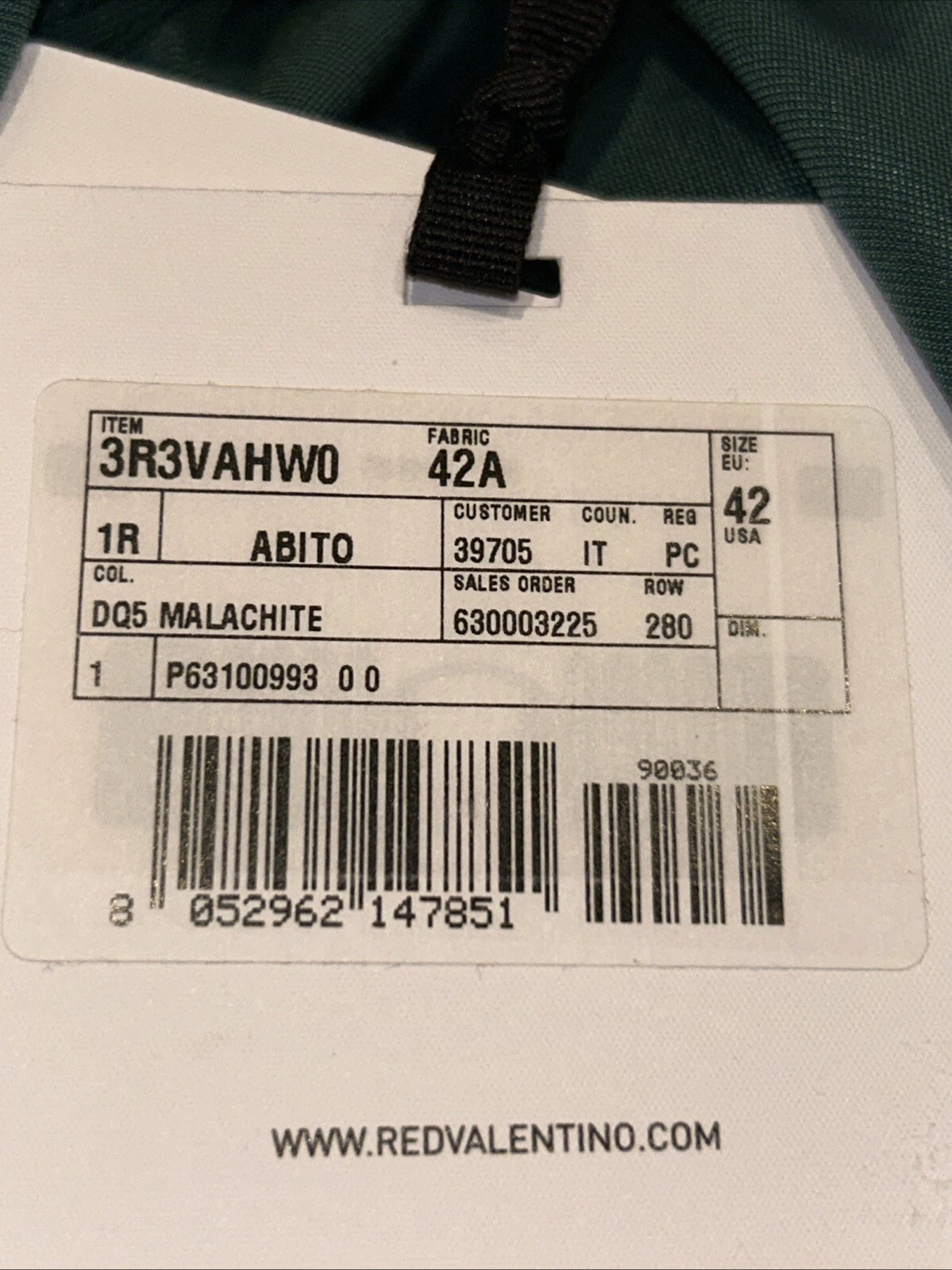 Abito rosso Valentino "velluto liquido" misto seta verde linea A nuovo con etichette prezzo consigliato £ 780 UK 10