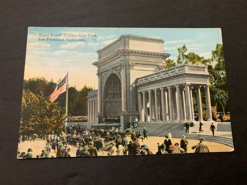 c.1910 Band Stand Golden Gate Park San Francisco California Postcard