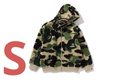 【Size S】A BATHING APE Boa Zip Hoodie 001ZPK801307M ABC BOA SHARK Unused