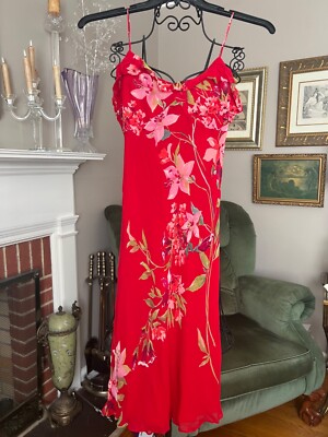 red floral slip dress Lulus | Red Floral Burnout Slip Mini Dress and Scarf Set | Womens | X-Small (Available in XXS, S, M, L, XL)