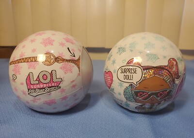 2 LOL Surprise All-Star Sports Soccer Surprise Balls Blue is Winter Games Pink ?