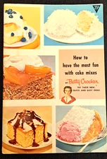 VTG Betty Crocker How to have the most fun with cake mixes Cook Book Baking