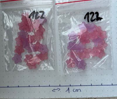 Blüten Perlen Kappen Fee     -  Elfe . Neu Nr 122.     20 Stück   .