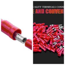 22-16AWG Male Female Insulated Bullet Connector Crimp Terminals Electrical