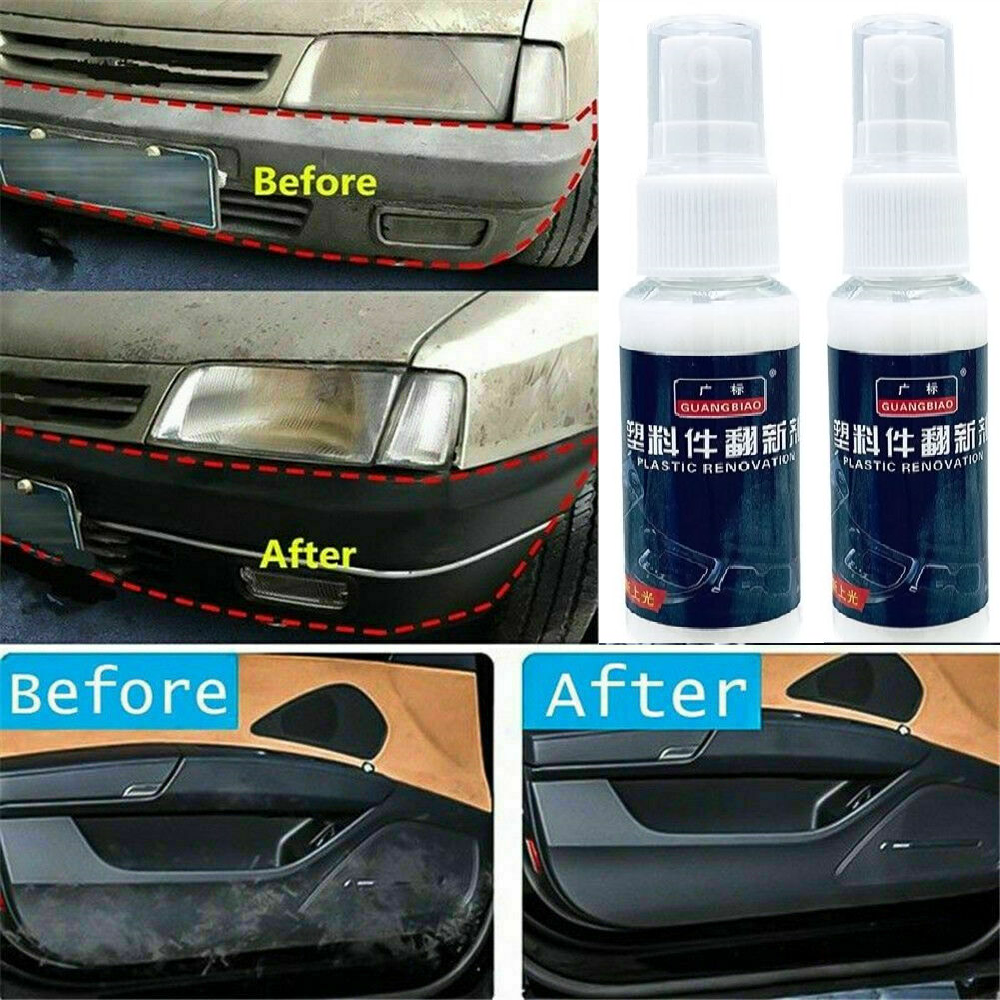 Lot de 2 Rénove Cuir 35ml Plastique Brillante Voiture Nettoyant Auto Moto Vélo - Bild 6 von 12