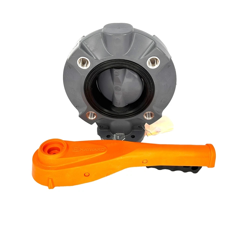 Hayward BYV1103A0ELI00 3" PVC Butterfly Valve, ANSI 150 PSI Wafer Style - Image 2 of 4