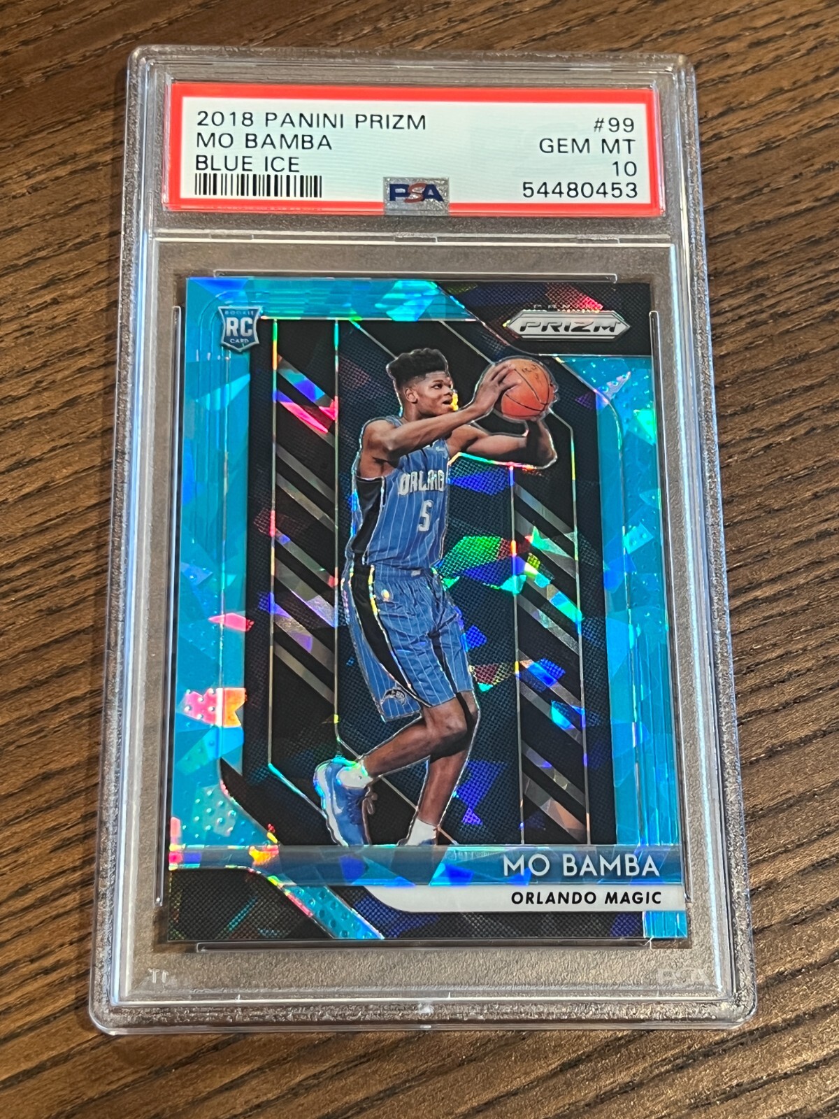 PSA 10 2018-19 Panini Prizm Mo Bamba Rookie Blue Ice Prizm #99 /99!
