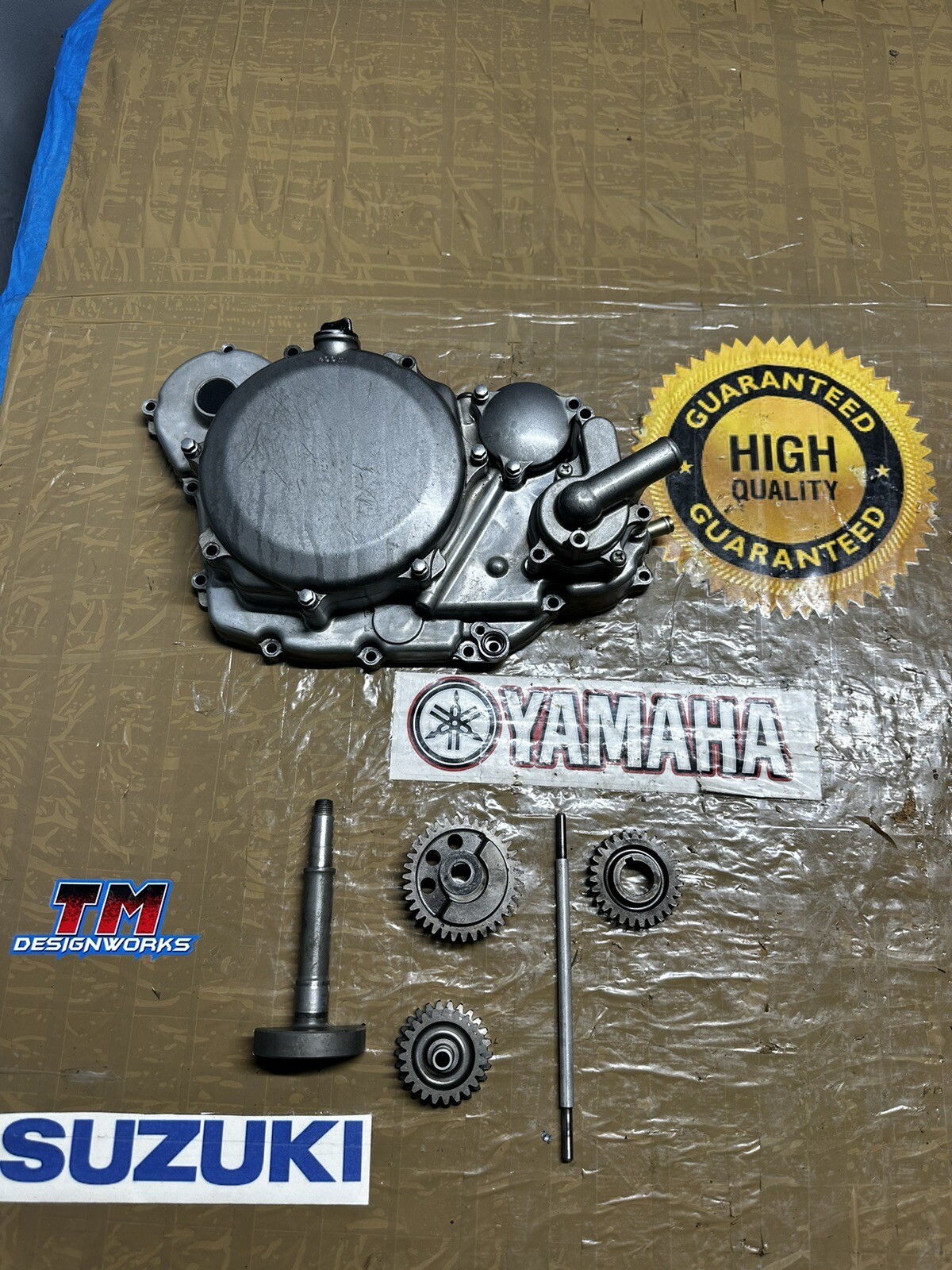 Suzuki z400 Clutch Cover Right Outer Case Cover kfx400 dvx400 Ltz 400