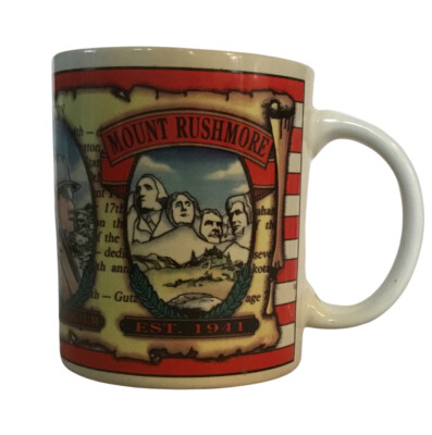 Mount Rushmore Presidents Landmark Tourist Mug Coffee Tea Cup