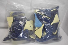 Lot of 80 Eco Fins Kit Blue Stick-On Vortex Generator Semi Truck Trailer Fuel