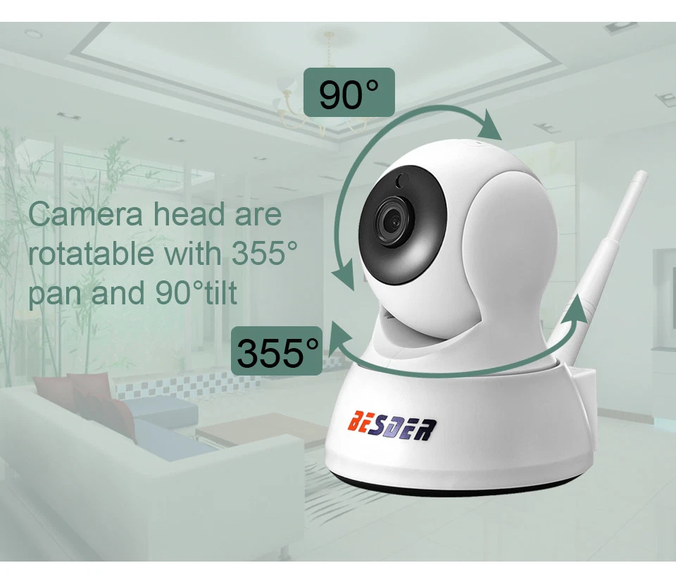 Caméra HD 1080 P SÉCURITÉ IP Deux Voies Audio Sans Fil Mini Nuit Vision Wifi SD - Photo 3/4