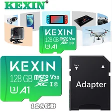 2/4Pack 128GB Micro SD Card Class10 High Speed SDXC USH-1 U3 TF Memory Cards