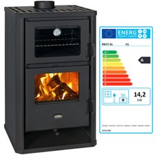 PRITY FG D Kaminofen 14,2 kW mit Backofen Holzofen Küchenhexe Heizen Kochen
