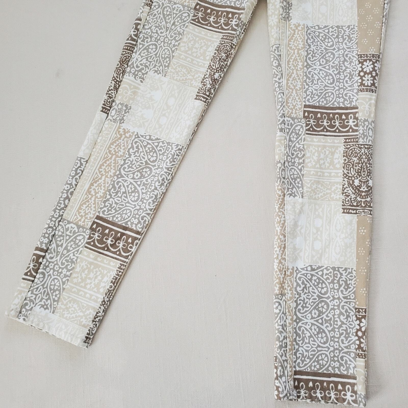 J McLaughlin patchwork filigree neutral pants wom… - image 6