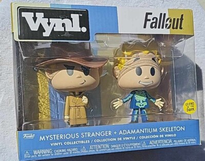 Funko Vynl. FALLOUT MYSTERIOUS STRANGER + ADAMANTIUM SKELETON Figures [G.I.D]