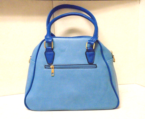 'NO NAME' BLUE DOUBLE SIDED SATCHEL STYLE HANDBAG - NEW - Picture 2 of 7