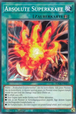 Absolute Superkraft SDCK-DE025 Common Structure Deck The Crimson King  Yugioh