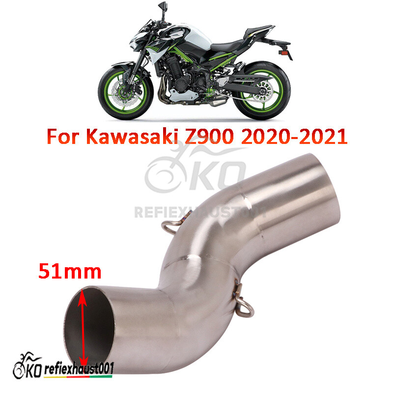Z900 Mid Pipe For Kawasaki Z900 2020 21 Motorcycle Exhaust Middle Pipe