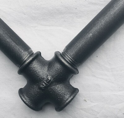 Temperguss Fitting SCHWARZ Gewindefitting DIY / Industriemöbel Fittinge Bausatz