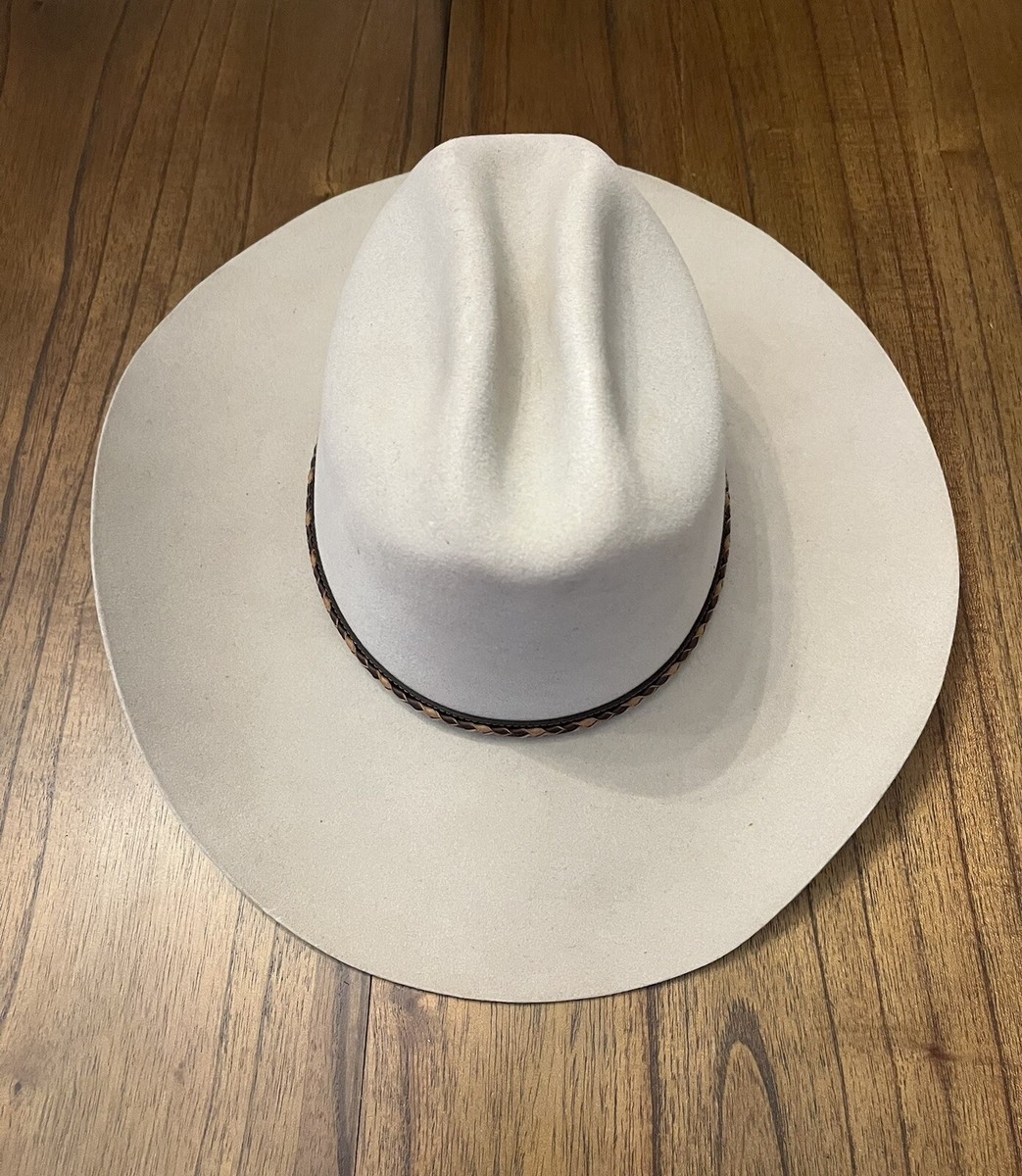 Vintage Missouri Largest Western Store Light Beige Wool Felt Hat S s-l400.jpg main image 2