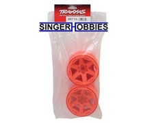 Traxxxas 8671a Wheels 3.8 Orange 2 17mm Splined Sledge Hh