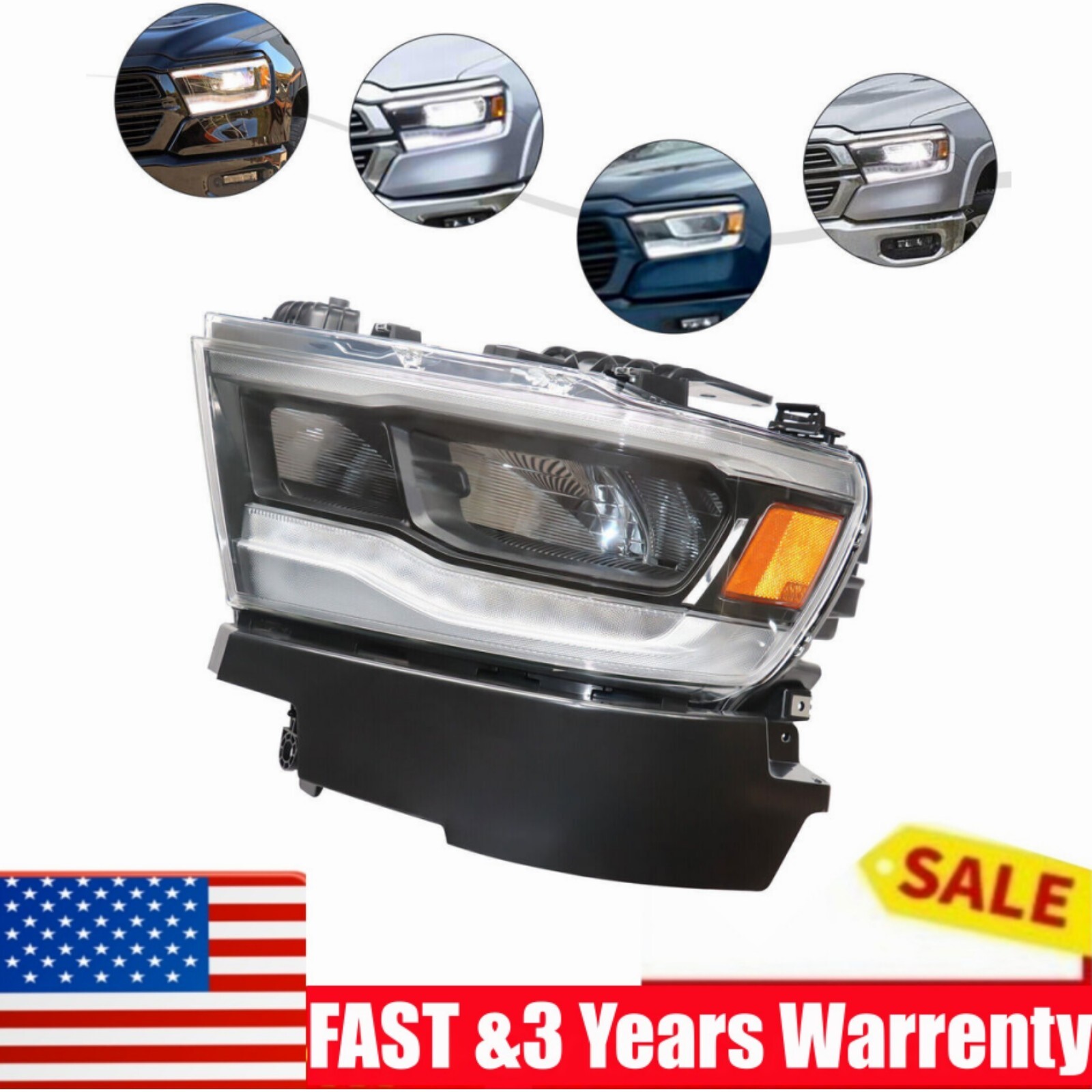 For 2019-2022 Dodge Ram 1500 TRX  Full LED Headlight Headlamp Left Driver Side