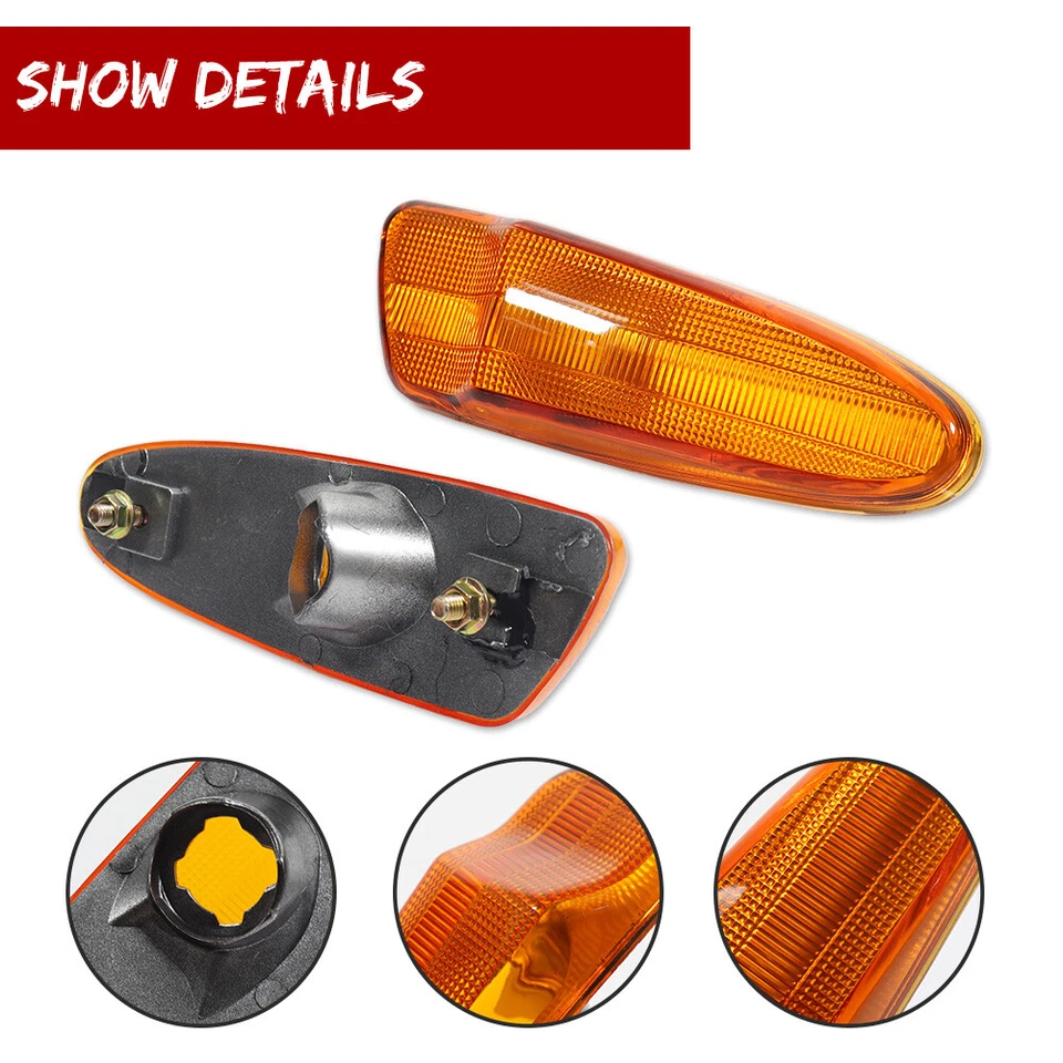 Parachoques delantero ámbar ámbar para Toyota Celica 2000-2005 guardabarros luces de señalización laterales carcasa Foto 3 de 4