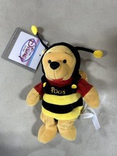 Disney Store  Parks Exclusive Mini Bean Bag Bumble Bee Pooh 8" w/ Tag C34 1