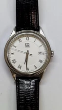 ESQ by MOVADO SWISS ,  WATCH MODEL # ES.14.1.14.5506 WHITE DIAL , LEATHER STRAP