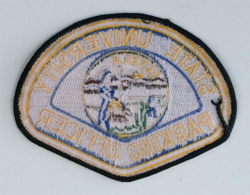 California State University with Great Seal Police Parking Officer VINTAGE Patch - Picture 2 of 2