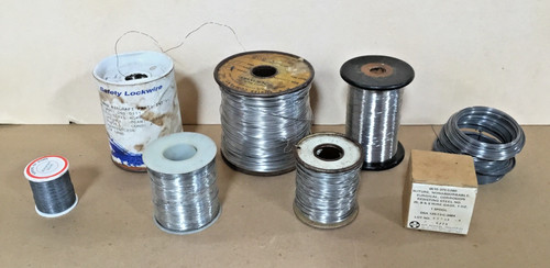 Mixed Lot of Lock Wire Bendable Safety Fastening Wire Spools