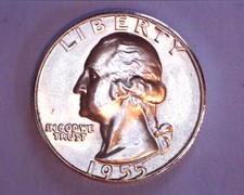 1955 Washington Quarter BU  COND. **502-6