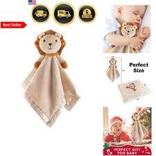 Lion Baby Security Blanket Lovey Soft Plush Toy for Newborns 16 Inch