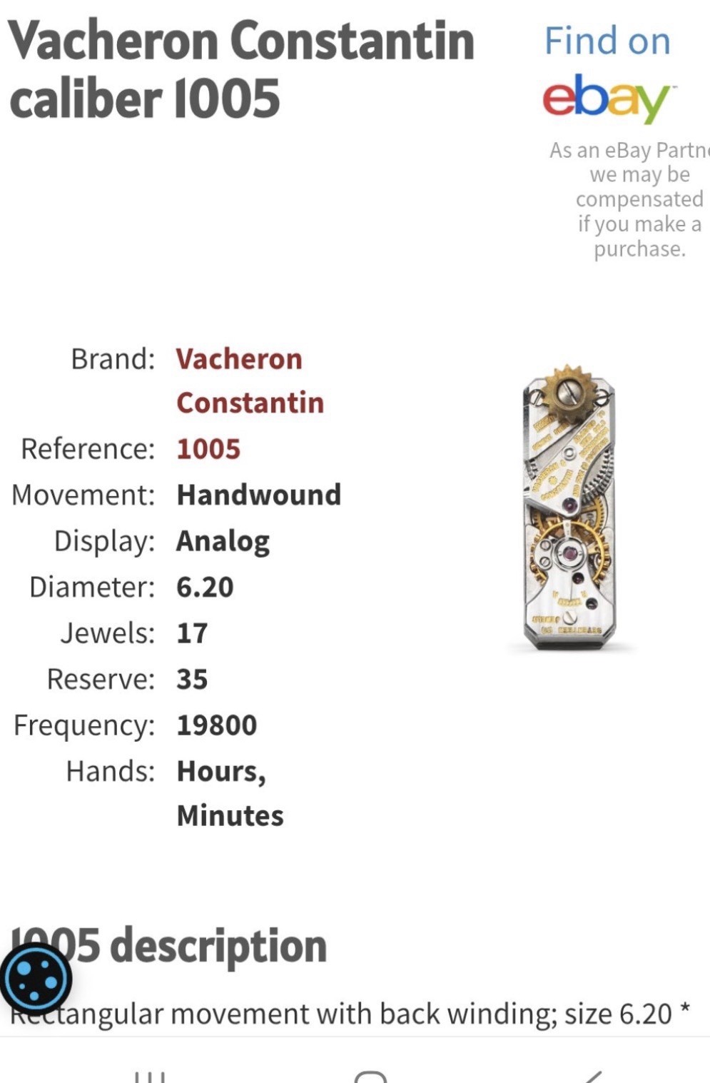 Van Cleef & Arpels Gold cocktail watch 