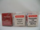 3 HO Vehicles: 1 Herpa Fire Car, 1 Wiking Ambulance, 1 Wiking Fire Van — photo 2