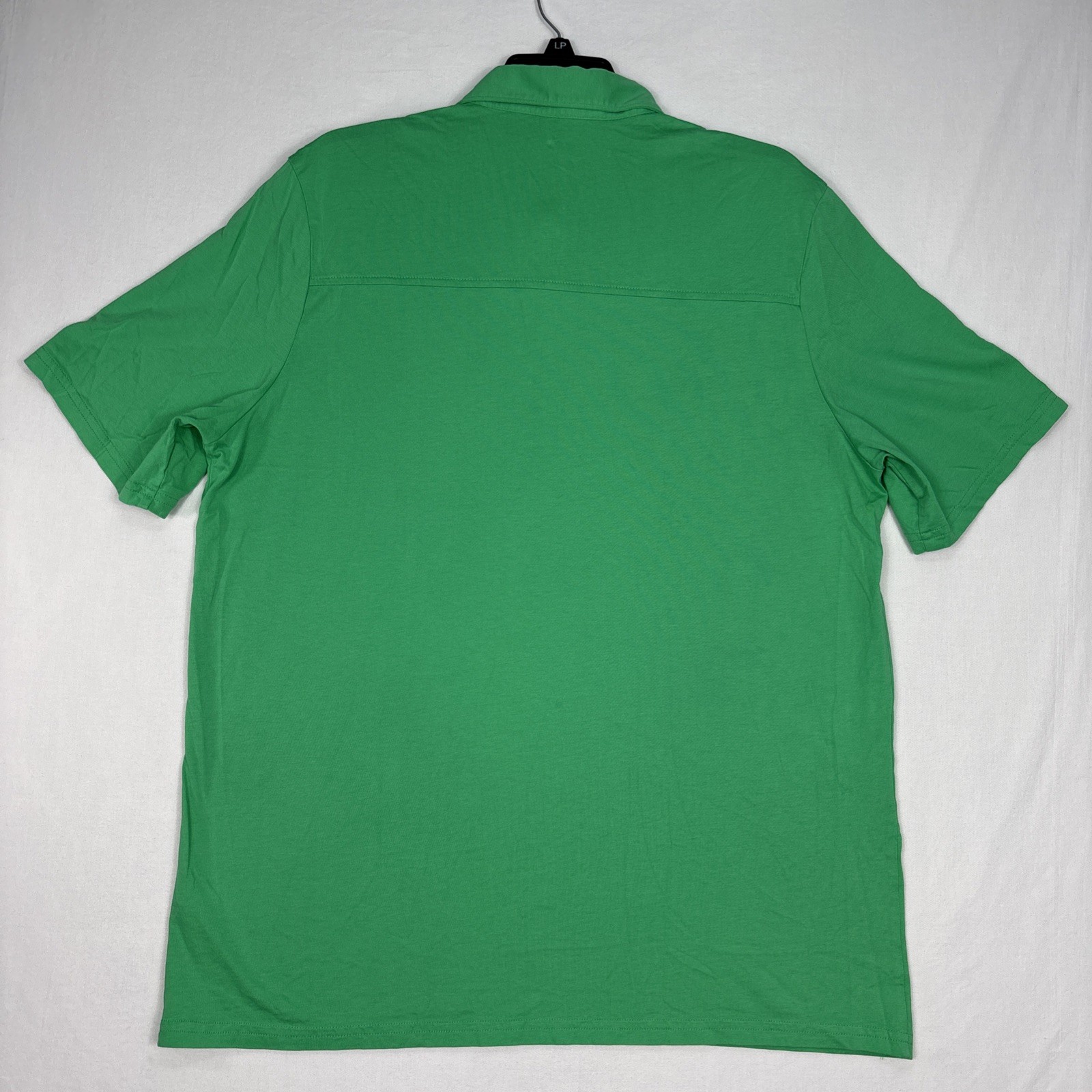 Criquet Polo Men's Large Green Performance Stretch Golf Pocket Shirt Clover