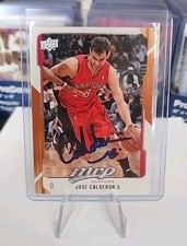 2008-09 Upper Deck MVP #154 Jose Calderon - AUTO-BSK