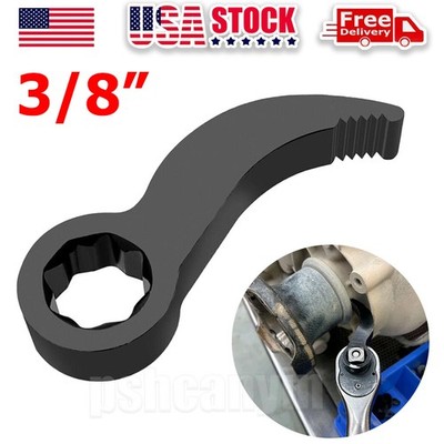Crowbar Adapter Head Tool Adjustable Angle Head Pry Bar Fits 3/8'' Ratchet
