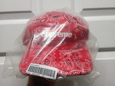 Supreme バンダナ柄 レッドキャップ SS21 Supreme Red Bandana Camp Cap 🇺🇸Made In The USA🇺🇸 | eBay