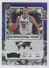 2021-22 Panini Contenders International Ticket Green Ice Nikola Jokic #22 0vf5