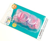 NEW PACK 3 PACIFIERS BABY KING Gentle STEPS PINK PURPLE 0 MONTHS