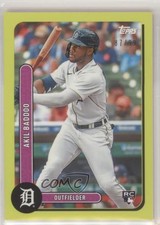 2021 Topps Brooklyn Collection Chartreuse 87/99 Akil Baddoo #36 03yv