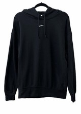 Nike Women's Oversized Black Fleece Hoodie Size Medium  