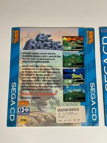 BC Racers Sega CD Authentic Manual & Cover Art ONLY